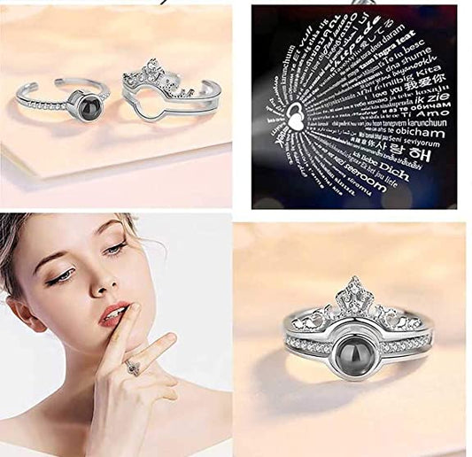 Imported⢠I Love You In 100 Languages Elegance ring